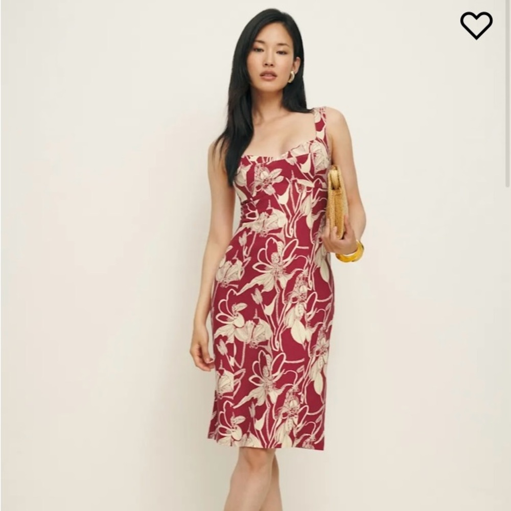 Reformation Thea Linen Dress NWT Sz 4